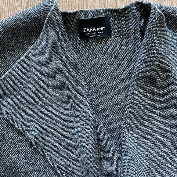 Zara Coat with Faux Leather Sleeves - Picture 4 of 5